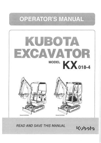 kx018-4 mini excavator|kubota kx018 4 owners manual.